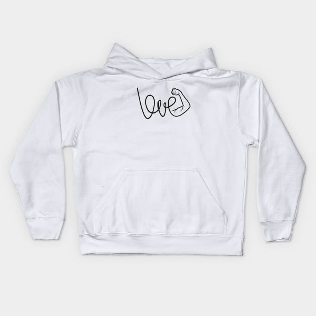 Love Is The Power Kids Hoodie by lents